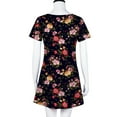 thumbnail image 7 of Sundresses for Women Casual Summer - Women's Summer Short Sleeve Crew Neck T Shirt Dress Casual Loose Swing Dress Floral Print Beach Dresses, 7 of 7