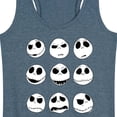 thumbnail image 3 of The Nightmare Before Christmas - Jack Face Grid - Women's Racerback Tank Top, 3 of 5