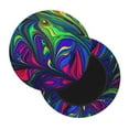 thumbnail image 2 of Bingfone14 Inch Padded Round Bar Stool Cover Cushion With Elastic Fabric Round Chair Seat - Pride Rainbow, 2 of 7