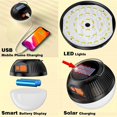 thumbnail image 5 of Paquete de 2 luces solares recargables USB tipo C para acampar CHAO impermeable 3 modos, 5 of 5