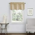 thumbnail image 2 of Eclipse Canova Solid Room Darkening Rod Pocket Valance, Gold, 42 x 21, 2 of 4