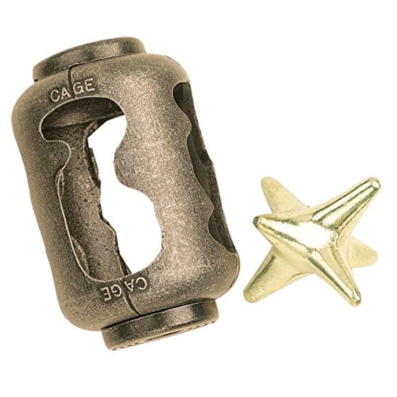 BePuzzled 30836 Cage Hanayama Cast Metal Rompecabezas Rompecabezas (Nivel 3) Rompecabezas Bepuzzled Bepuzzled