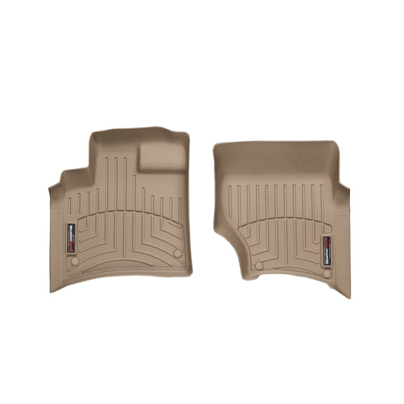 WeatherTech Custom Fit FloorLiners compatible with 2011-2015 Audi Q7 - 1st Row (Driver & Passenger), Tan