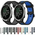 thumbnail image 3 of For Garmin Forerunner 645 Music 20mm Vertical Pattern Two-color Silicone Watch Band, 3 of 4