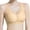Beige, variant on Womens Push Up Bras V Neck Supportive Wireless No Underwire Seamless Bras Comfortable Padded Everyday Bras Light Pink L