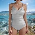 thumbnail image 2 of Edvintorg Bathing Suit for Women Tummy Control One Piece Swimsuit Cutout Back Swimwear Monokini with Adjustable Spaghetti Straps, 2 of 6