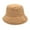Khaki, variant on Dyfzdhu Women Solid Color Thickened Pot Cap Fall Winter Warm Thermal Windproof Bucket Fisherman Hat for Girls Pink