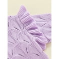 thumbnail image 7 of Suealasg Toddler Baby Girls Sweaters Ruffle Long Sleeve Crew Neck Knitted Pullovers 6M 1T 2T 3T Infant Girls Fall Winter Warm Clothes, 7 of 7