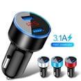 thumbnail image 2 of Pantalla Digital cargador de coche Dual USB cargador Universal cargador de múltiples estilos para elegir huangjie unisex, 2 of 2