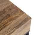 thumbnail image 3 of Kate and Laurel Malone Modern Wooden Console Table with Metal Shelf, 36 x 13 x 31, Natural Brown and Black, Transitional Wood Entryway Table with Storage Shelf Below, 3 of 10