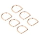thumbnail image 1 of 20 piezas anillos de metal en D hierro duradero color indecolorable amplia aplicación exquisitos anillos en D para bolso de bricolaje mochila dorado 3x20x20mm, 1 of 12