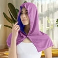 thumbnail image 3 of Bxaolu Cooling Hoodie Towel, Absorbent Quick-Drying Cooling Towels for Neck and Face, Sun Protection Cooling Neck Wraps Sport Head Cooling Towel in Hot Weather, Purple, 3 of 6
