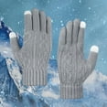 thumbnail image 2 of Winter Gloves Warm Gloves for Women Upgraded Touchscreen Gloves Knit Gloves with Soft Fleece for Cold Weather Gloves for Women Clearance, 2 of 6