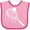 Pink and Fuchsia, variant on Inktastic Swinging Tennis Racket Boys or Girls Baby Bib