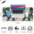 thumbnail image 5 of Long Mouse Pads for Desk,Pioneer Flower Floral Print Pattern Desk Mats on Top Of Desks, Desk Mouse Pad Extra Large with 3mm Non-Slip Base and Stitched Edge for Gaming,Office,Work,Home 35.4"x15.7", 5 of 6