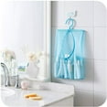 thumbnail image 5 of HERCHR Estink Kitchen Bathroom Hanging Storage Clothes pin Mesh Bag Organizer Hanger Hook, Blue Mesh Bag, Multi-purpose Clothes Net Bag, Laundry Bag, Clothespin Mesh Bag, Rack Wardrobe Laundry Bag, 5 of 7