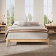 thumbnail image 3 of Euroco Dry Bamboo Wood Platform Bed Frame, 12 inch Height Full Size Bed, Natural, 3 of 10