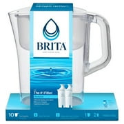Brita Champlain Water Filtration Pitcher, 10 Cup Capacity with 2 Replacement Filters