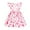 Pink, variant on Gunia Girls Dresses Toddler Short Sleeve Prints Dance Party Clothes Elegant Dress 12-18 Months