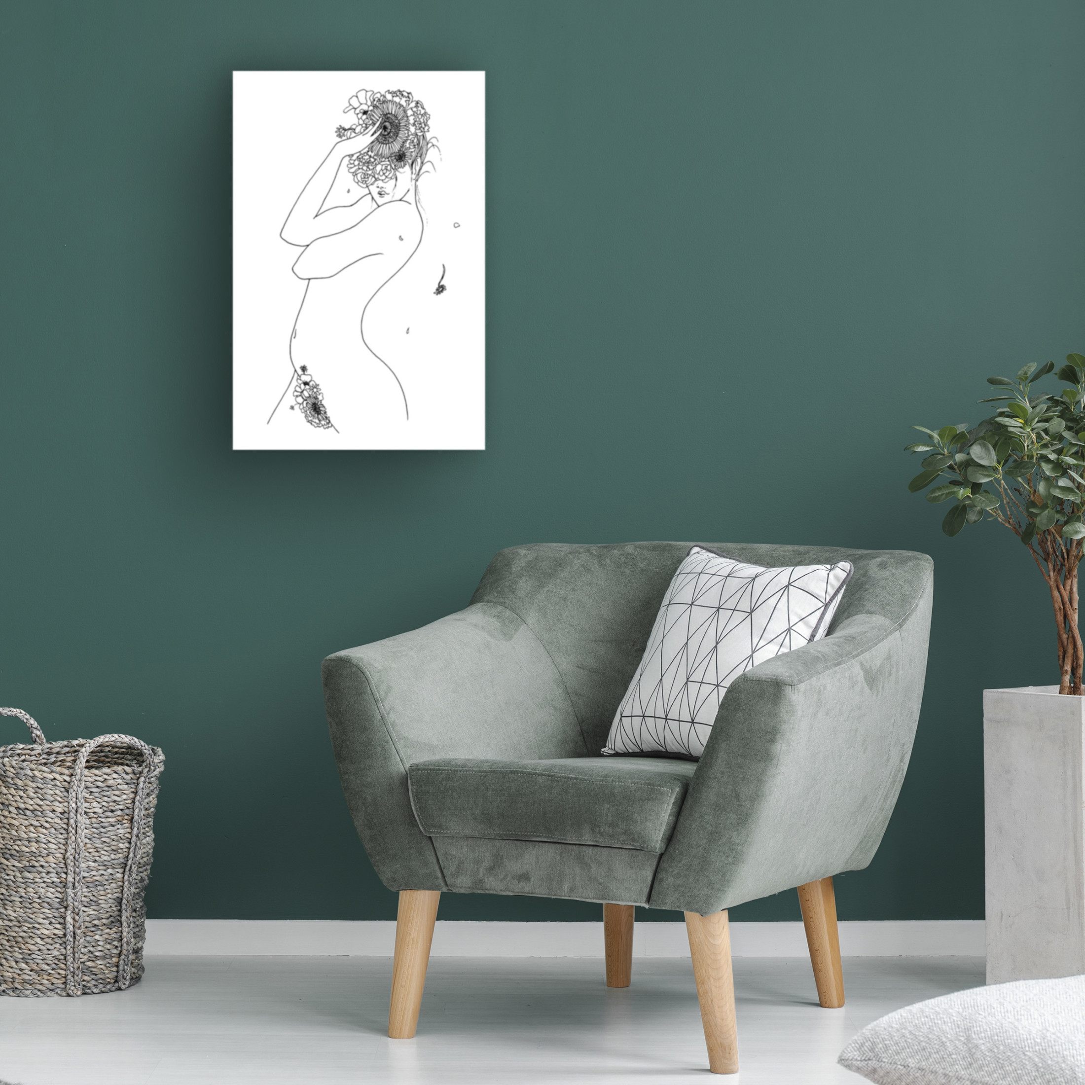 Pictufy Studio II 'Flower Girl' Canvas Art - 22 x 32 Inches