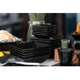 thumbnail image 4 of 10 Strawberry Street Nova Square Banquet 45-Piece Dinnerware Set, Black, 4 of 7