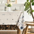thumbnail image 3 of Vintage Tablecloth 60×84 Inch Rectangular, Watercolor Flowers Washable Table Cover for Party Picnic Dinner Decor, 3 of 6