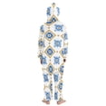 thumbnail image 3 of Somali Traditional Pattern One Piece Pajamas Soft Jumpsuit Cozy Sleep and Play Romper Zipper and Pockets 5T-6T, 3 of 8
