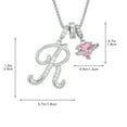 thumbnail image 2 of DAMAI Sliver 3-Layering Initial A-Z Letter Pendant Necklaces, 26 Letters and Hearts Pendant, Personalized Heart Dainty Birthday Necklace Gifts for Women, 2 of 5