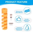 thumbnail image 4 of 18Pcs Type-C Dust Plug Earphone Dust Plugs Cap with Cable Protector, Yellow Pink, 4 of 6