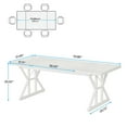 thumbnail image 5 of Spaco 6FT Conference Table, Rectangle Meeting Room Table Executive Desk, Desk for Indoor as Home, Office, White, 5 of 5