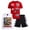 Racing, variant on Quad Seven Boys Short Set - 3 Piece Athletic Shirt Boys Basketball Jersey and Gym Shorts Active Set