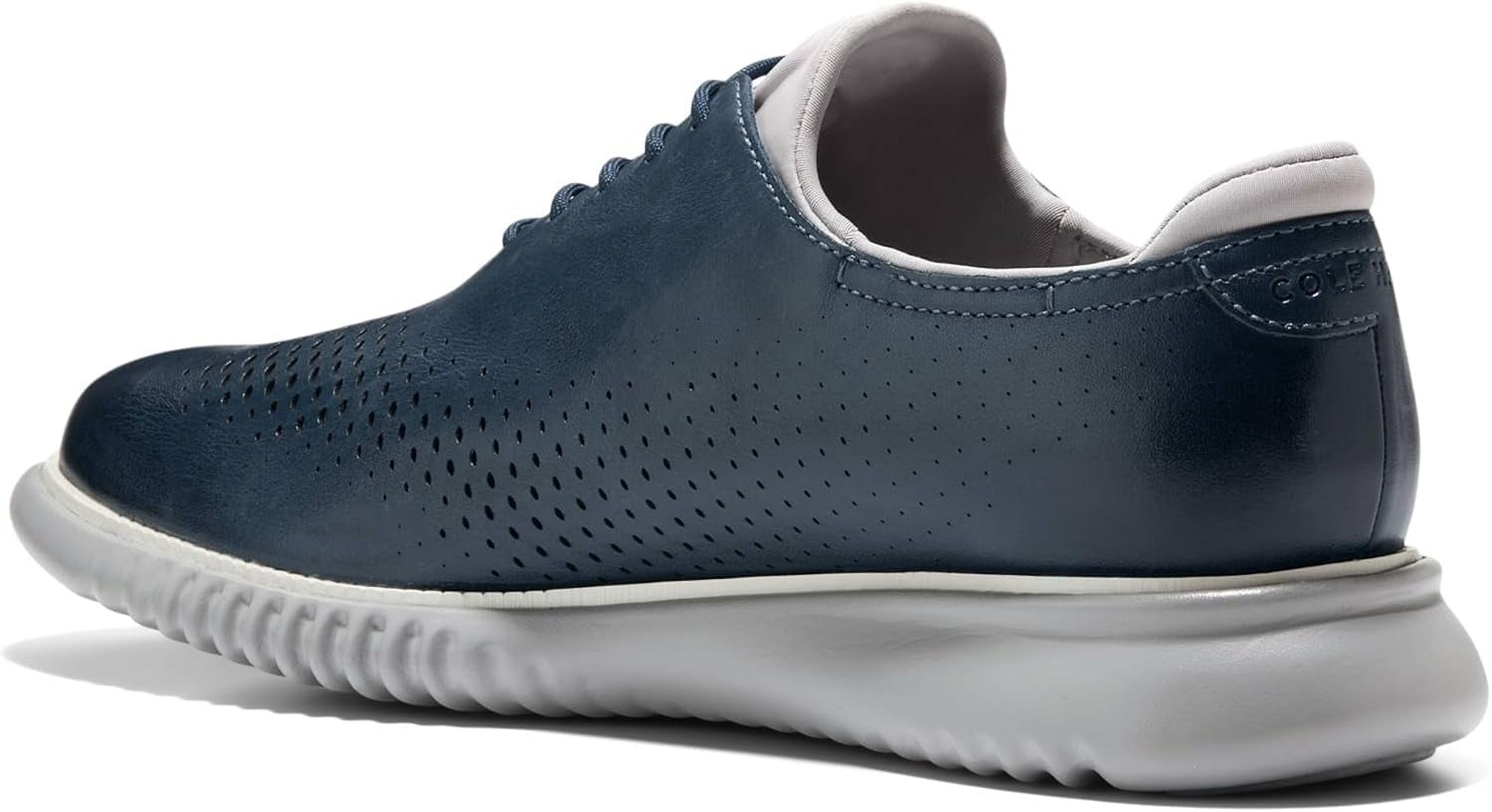 Cole Haan Shoes Mens 9.5 Zerogrand Laser Wingtip Pavement/Blue C36802 Cole Haan Blue Wingtip Dress Shoes for Men for sale | eBay main image 4