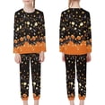 thumbnail image 3 of Suhoaziia Nightwear for Kids Boys Skin Friendly Novelty Pajamas Top and Pants 2 Packs Holiday Fall Clothing 15Y-16Y Youth,Print Graphic Thanksgiving Pumpkins Loose Sleep Leisure Time Suit, 3 of 5