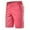 Pink, variant on Men's Summer Cotton Casual Shorts - Mid Waist Straight Leg Solid Color Comfortable Shorts for Men