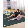thumbnail image 3 of YR Tapete de Yoga Grande Gruesa de 1 Pulgada 78 "X 51" de Ancho Tapetes de Ejercicio para Pilates de Yoga de Entrenamiento de Gimnasio en Casa, Gris Azul, 3 of 7