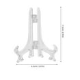 thumbnail image 2 of OUNONA 50pcs Clear Plastic Easel Stands Mini Picture Frame And Plate Holders Small Display Stand Base Holder For Art Photos Plates Business Cards Signs, 2 of 7