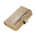 thumbnail image 7 of Allytech iPhone 12 Pro Case/ iPhone 12 Case with Zipper Wallet, Bling Glitter Multiple Credit Cards Slots Wallet Case Cover with Zipper Detachable Strap Case for Apple iPhone 12/ 12 Pro, Gold, 7 of 7