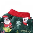 thumbnail image 6 of Pet Dog Christmas Pajamas Flannel Cold Weather Jumpsuit for Small And Medium Dogs - Green XL, 6 of 8