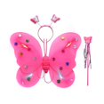 thumbnail image 1 of Ruifaya Conjunto de disfraz de princesa con alas de hada y mariposa LED, disfraz de hada para niñas, brillante con diadema de hada y varita de mariposa para disfraz., 1 of 7