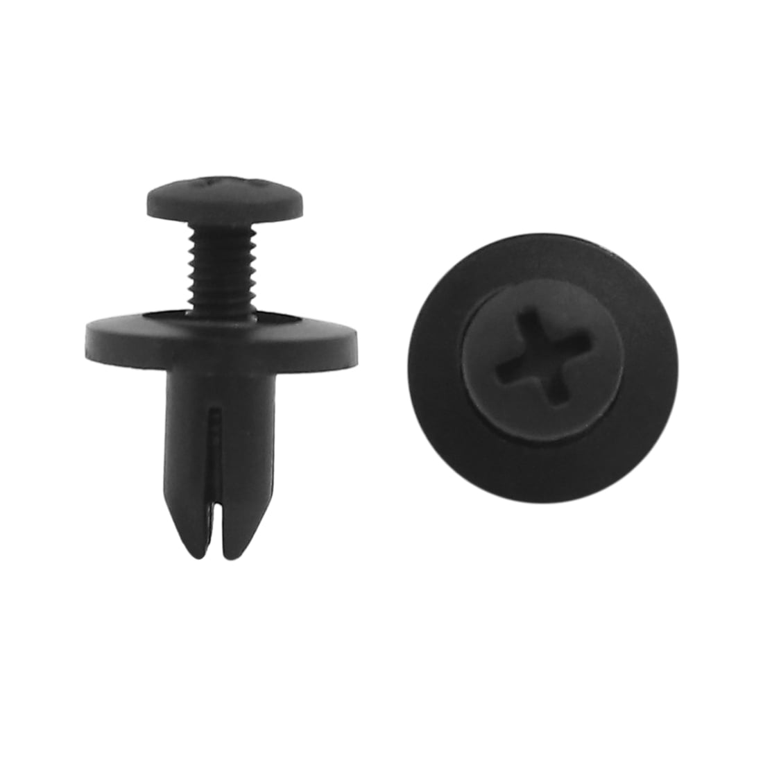 50 Pcs 6mm Hole Diameter Plastic Push Rivets Trim Clips for Car Bumper Fender