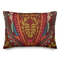 thumbnail image 2 of Creative Products Red Background Folk Pattern 14x20 Indoor / Outdoor Pillow, 2 of 3