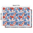 thumbnail image 6 of Pioneer Flower Floral Print Pattern Summer Placemats Table Placemats Set Of 4-Linen Kitchen Washable Placemats Table Mats 12x18 Inch Non-Slip Heat Resistant, 6 of 6
