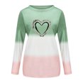 thumbnail image 4 of Moda mujer manga larga cuello redondo señoras impresas señoras sudadera Tops blusa Fridja fksj2501, 4 of 4