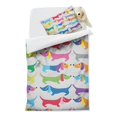 thumbnail image 2 of Colorful Funny Dachshund Duvet Cover and Pillowcase Set for Single Bedding, Bedroom Accessories for Kids Teens, 2 of 5