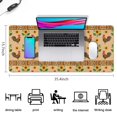 thumbnail image 5 of Long Mouse Pads for Desk,Colorful Chicken Floral Pattern Desk Mats on Top Of Desks, Desk Mouse Pad Extra Large with 3mm Non-Slip Base and Stitched Edge for Gaming,Office,Work,Home 35.4x15.7in, 5 of 5
