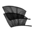 thumbnail image 1 of Riwesomey 1 par de parasoles para coche, ventana delantera/trasera, diseño de malla de red, parasol negro para coche, cortina en Stock Automoción decorativa y accesorios Negro 80*50mm Riwesomey CZ13138-01B, 1 of 6