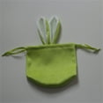 thumbnail image 2 of Deeceymbur Easter Bunny Candy Bag Velvet Drawstring Pouch for Easter Treats Gift Bag Party Favor Decorative Accessory, 2 of 7