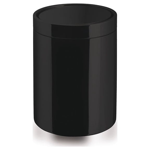 Ws Bath Collections Basket 5358 Waste Paper Basket - Black