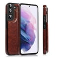 thumbnail image 1 of FIEWESEY for Samsung Galaxy S22 Plus Wallet Case with Card Holder, PU Leather Kickstand Card Slots Case, Double Magnetic Clasp Durable Shockproof Cover for Samsung Galaxy S22 Plus(Brown), 1 of 9