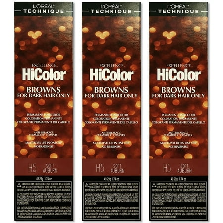 L Oreal Excellence Hicolor H5 Soft Auburn Permanent Tint Hc 05111